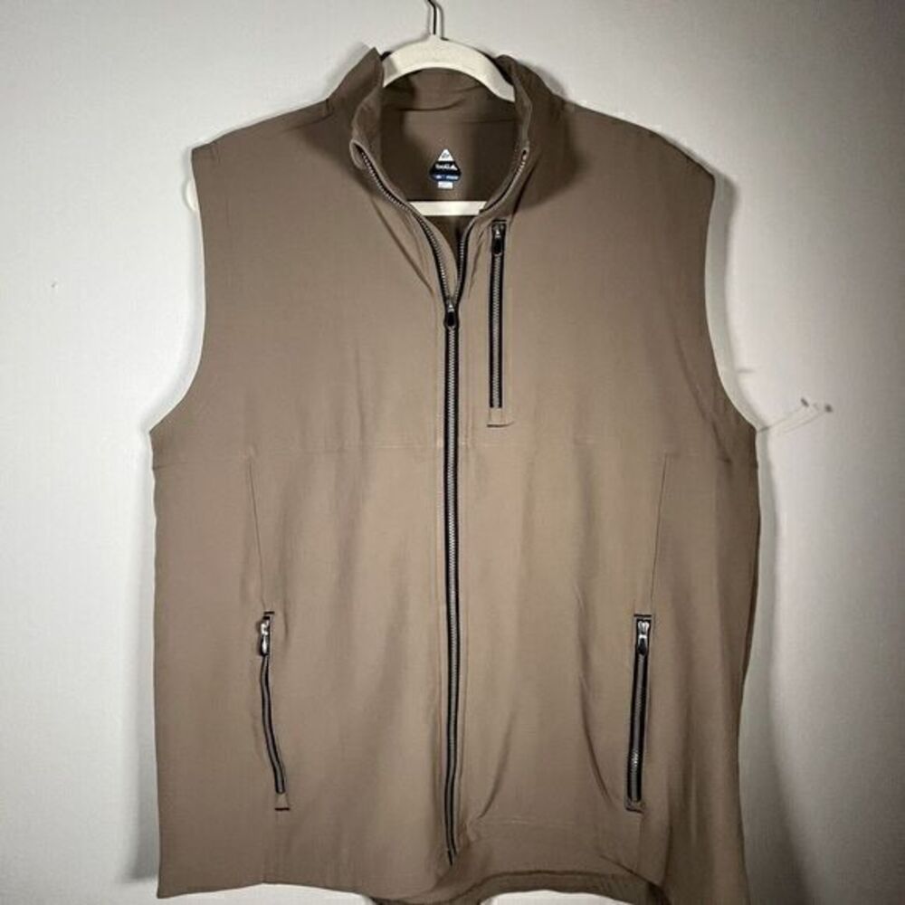 Flag Nor Fail Men's Tek Vest Hooded‎ Blue Yellow Size Small  EUC NWT